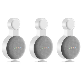 3 шт. Подходит для Google Audio для Google Nest Мини Настенный кронштейн Розетка второго поколения Подвесной кронштейн-Белый
