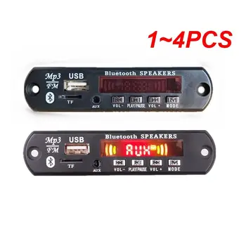 1~4PCS Усилитель Mp3 Декодер Доска Авто MP3 Плеер USB Record Module FM Radio AUX для динамика Громкая связь Аудио DIY